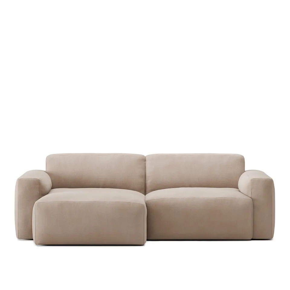 Brick 2-Seater Chaise Lounge Left - Shadow Beige