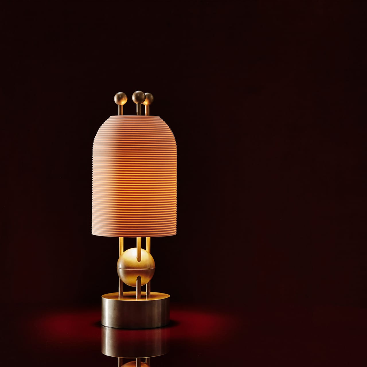 Lantern : Table Lamp - Tarnished Silver