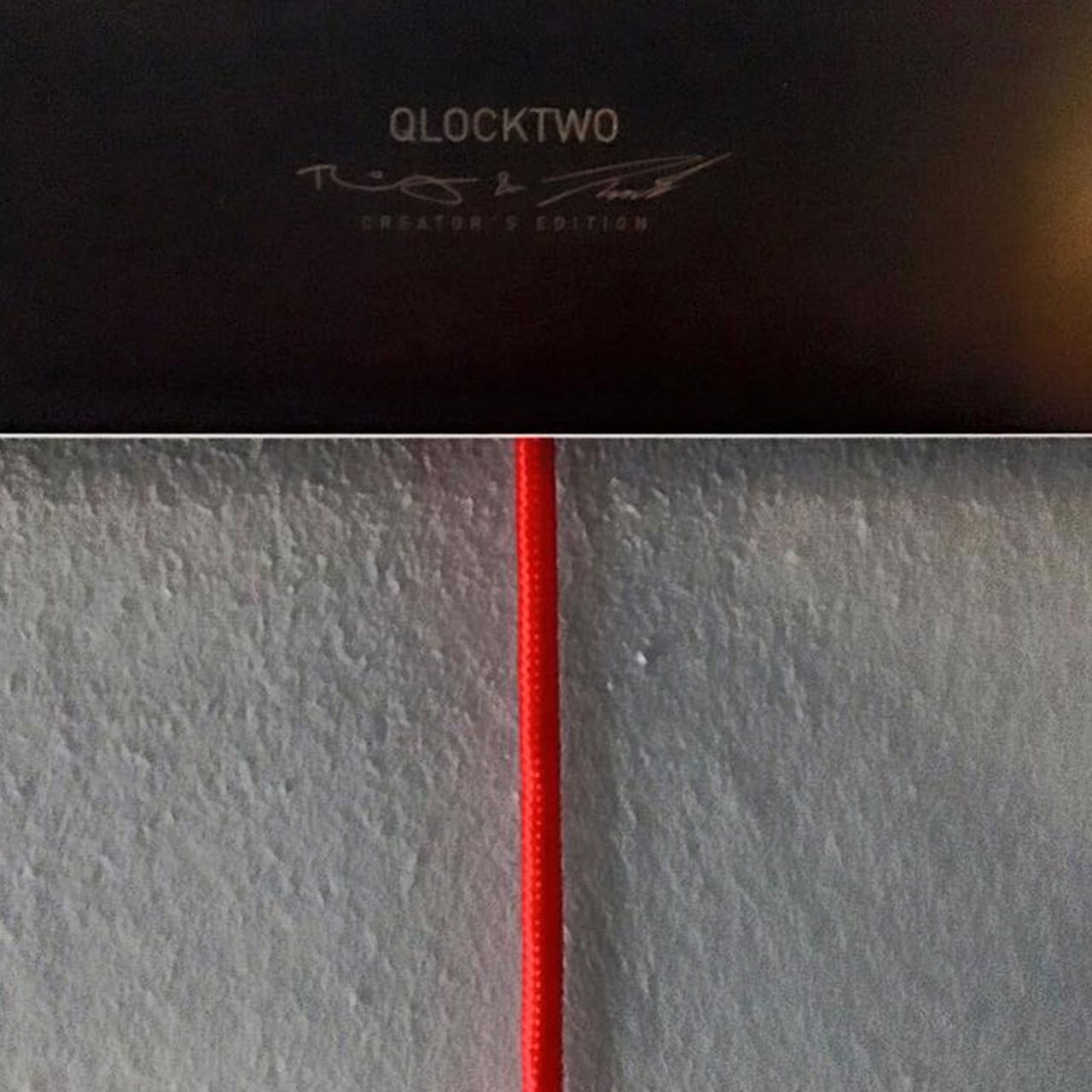 Qlocktwo Classic Creators Edition - Raw Iron