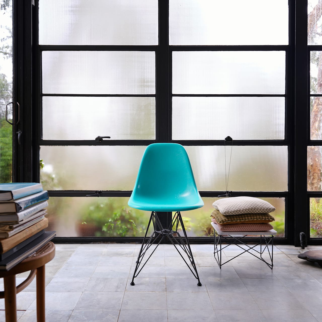 Eames Fiberglass Side Chair Turquoise