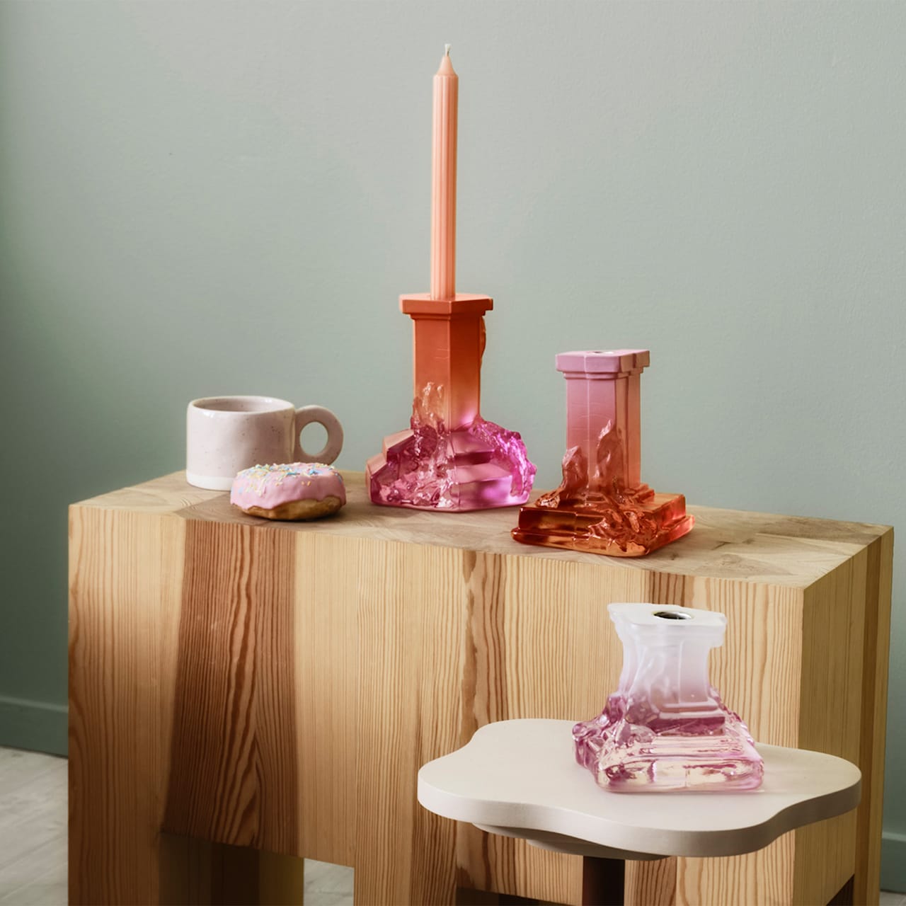 Rocky Baroque Candlestick Spicy Rose